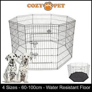 חיות וצרכיהם... כלובים מגניבים?! Cozy Pet Playpen Dog Rabbit Puppy Play Pen Cage Folding Run Fence crate Guinea