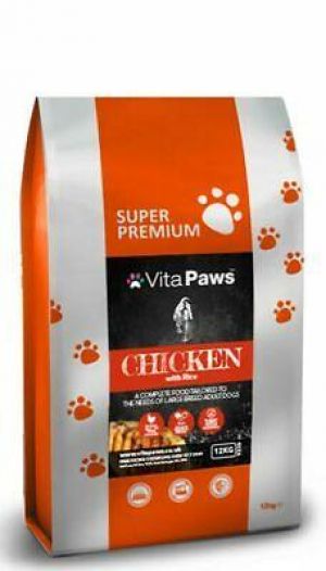 חיות וצרכיהם... אוכל לכלבים Super Premium Large Breed Adult Dog Food * Chicken & Rice *Hypoallergenic *12kg