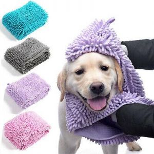 חיות וצרכיהם... מוצרי טיפוח כלבים! Pet Towel Ultra Microfiber Bath Quick Dry Towel Pockets Super Absorb Washable