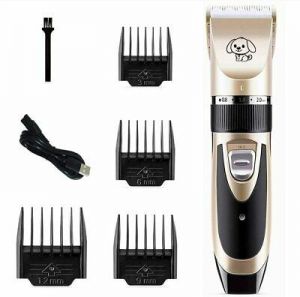 Kaiyashengled Dog Grooming Clippers Cordless Electric Quiet Rechargeable 4 Comb